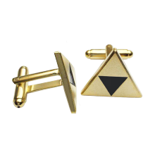Custom Wholesale Personalized Shape Metal Gold Plated Silver Plating Triangle Stainless Men Cuff link